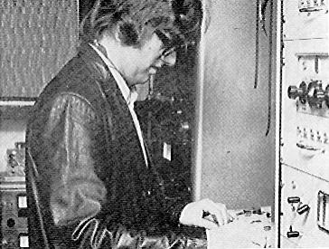 a young John Hudson at Spot Productions now owner and chief engineer of Mayfair Studios